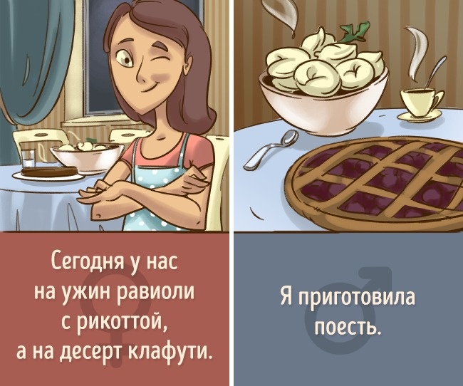 Что слышат мужчины. Комиксы про пар
