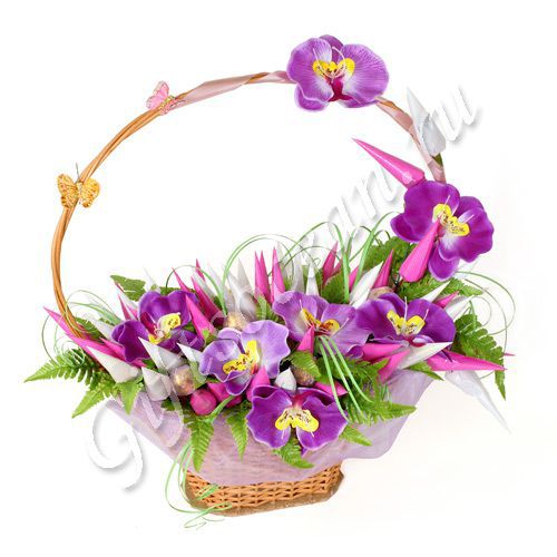 Нежная корзинка на День Рождения