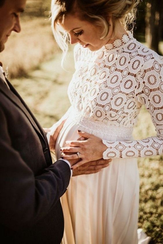 Весільні сукні для вагітних 2020: 14 варіантів