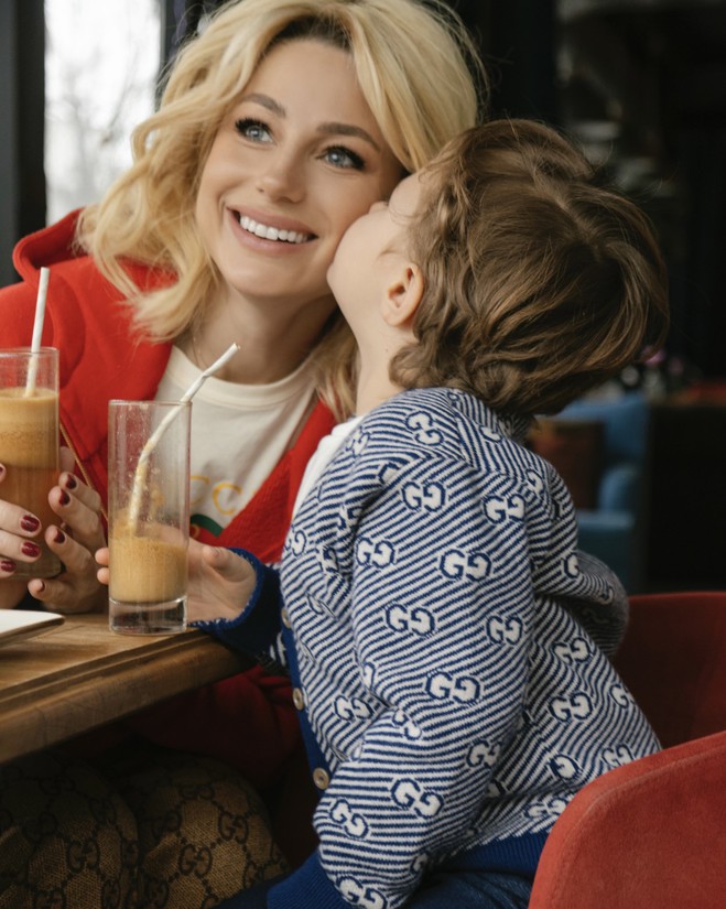 Наталя Гордієнко з сином Крістіаном