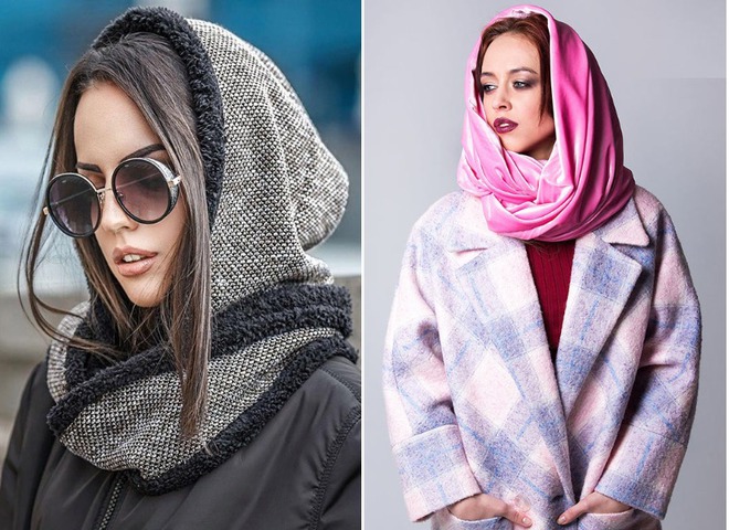 Снуд или шарф-хомут, как носить и с чем сочетать. Фото и видео