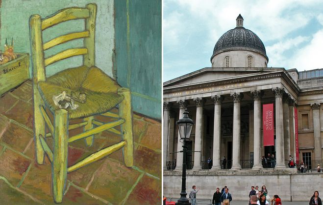 Арт-туризм: Стілець Ван Гога і його трубка - Лондонська Національна галерея