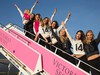 Модели Victoria's Secret перед полетом в Лондон
