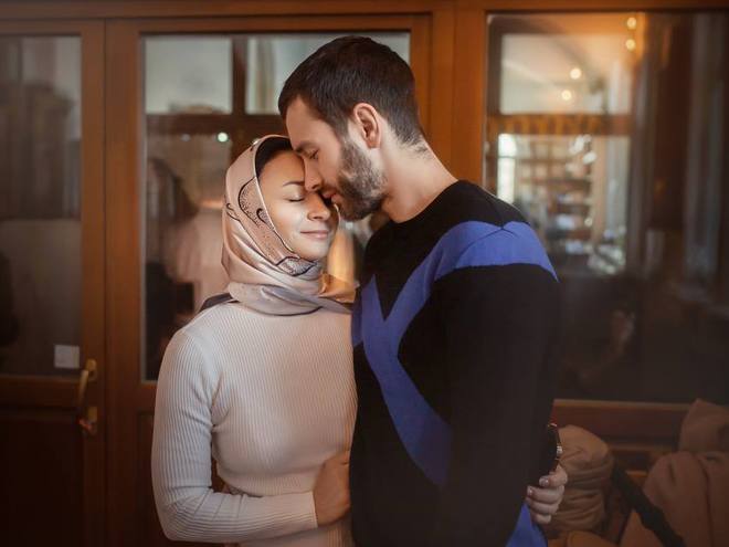 Илона Гвоздева с мужем