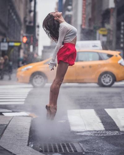 Балет на улицах Нью-Йорка