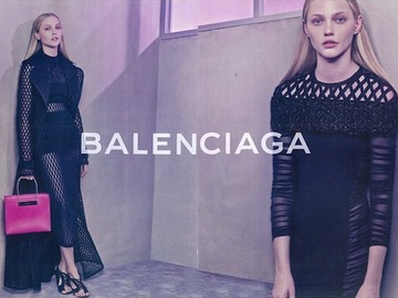 Саша Пивоварова в рекламной кампании Balenciaga Весна/Лето 2015