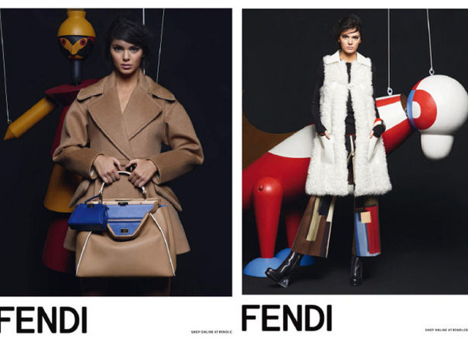 Кендалл Дженнер в рекламной кампании Fendi: первый взгляд