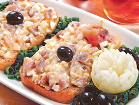 Закусочный паштет из копченой рыбы