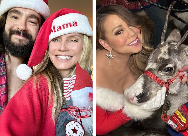 Як зірки відзначили Різдво 2022