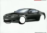 Aston Martin DB9 - рисунок