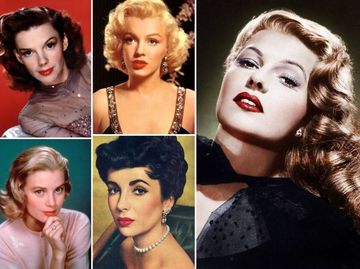 Иконы красоты 40-х и 50-х коллаж