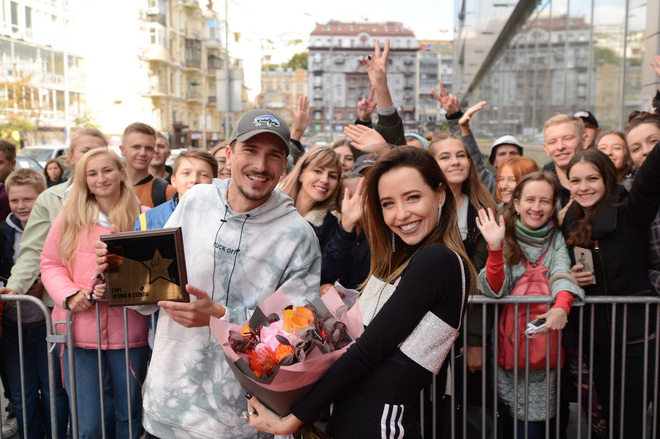 Время и Стекло получили именную звезду на площади звёзд в Киеве