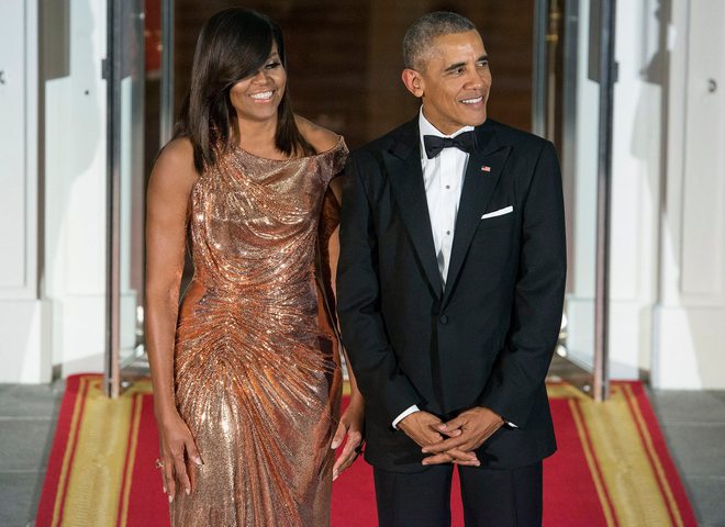 Мишель Обама и Барак Обама