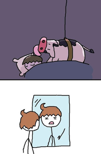 Прикольный комикс про корову-спецназ