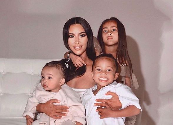 Ким Кардашьян с детьми