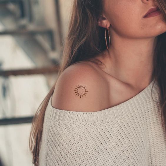 Что означает татуировка солнце и луна? - космический блог