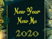 Красивая открытка к Новому году крысы 2020