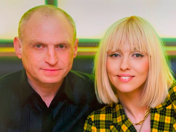 Оля Полякова з чоловіком Вадимом