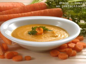 Морковный суп-пюре с имбирём