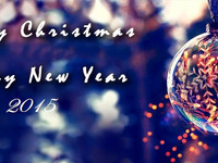 Красивая открытка к Рождеству и Новому году 2015