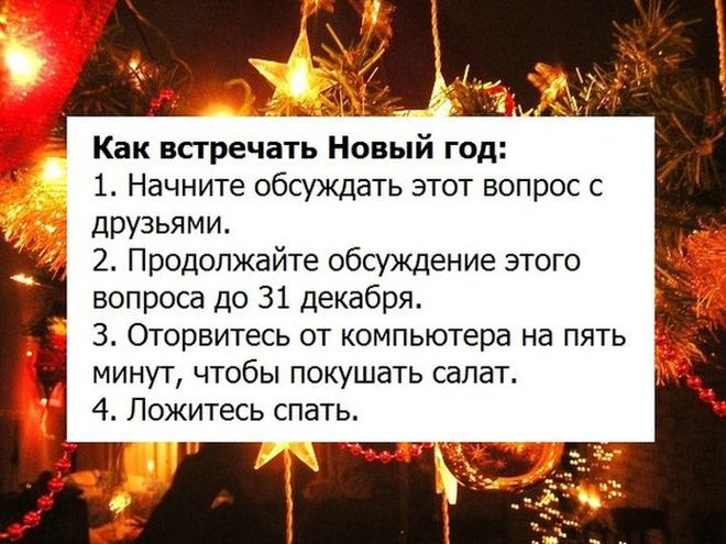 Инструкция: Как встречать Новый год 2016