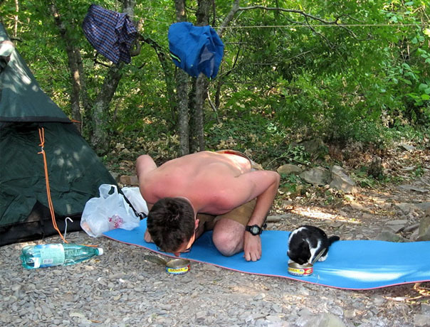 Русский народ на природе