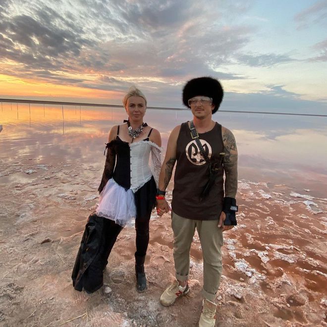 Александр Педан с женой