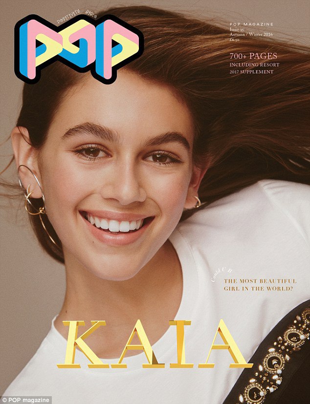Кайя Гербер украсила обложку журнала Pop