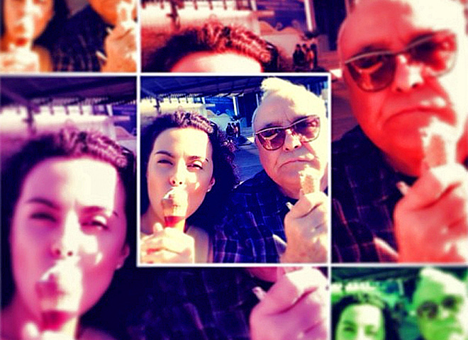 Каменских с дедом в Испании