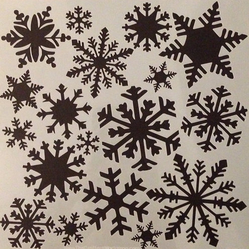 сніжинки з паперу трафарети