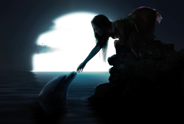 Сказочная атмосфера с дельфинчиком