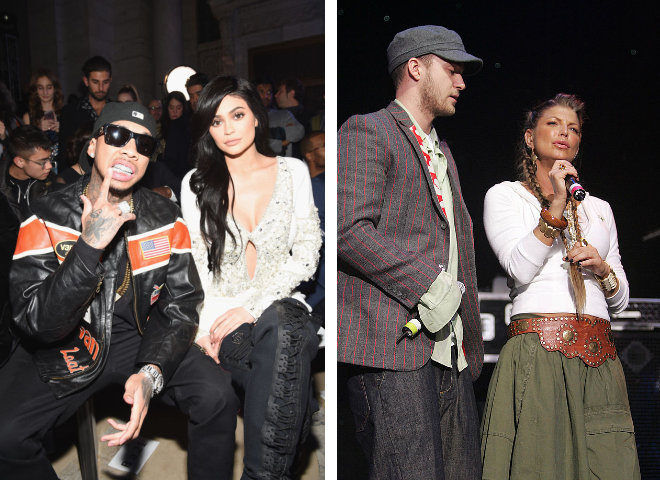Tyga и Кайли Дженнер, Ферги и Джастин Тимберлейк