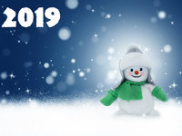 Снежные обои на 2019 год