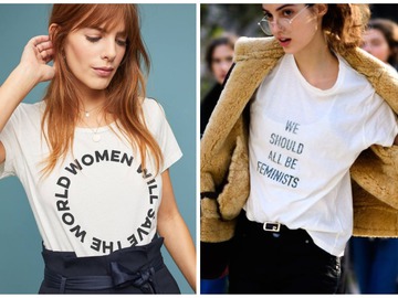 Вещи с феминистскими лозунгами