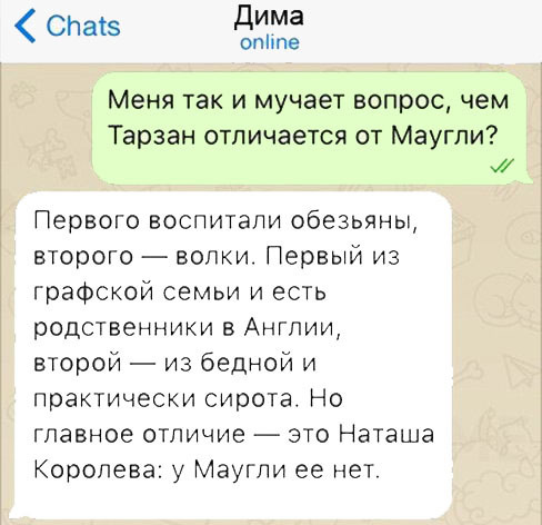 Прикольные смс переписки