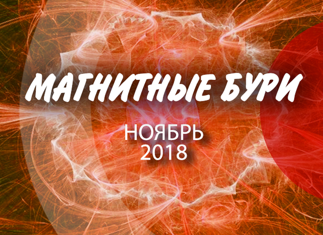 Магнитные бури в ноябре 2018 года