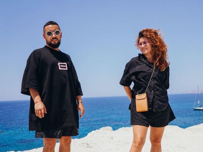 Монатик с женой Ириной