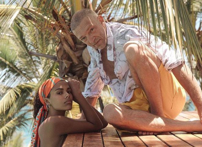 Венсан Кассель и Тина Кунаки