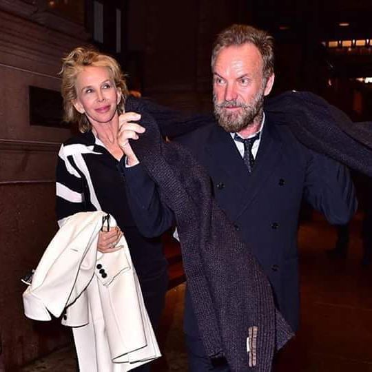 Стинг и жена Труди Стайлер