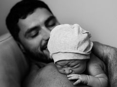 Нікіта Добринін з сином Левом