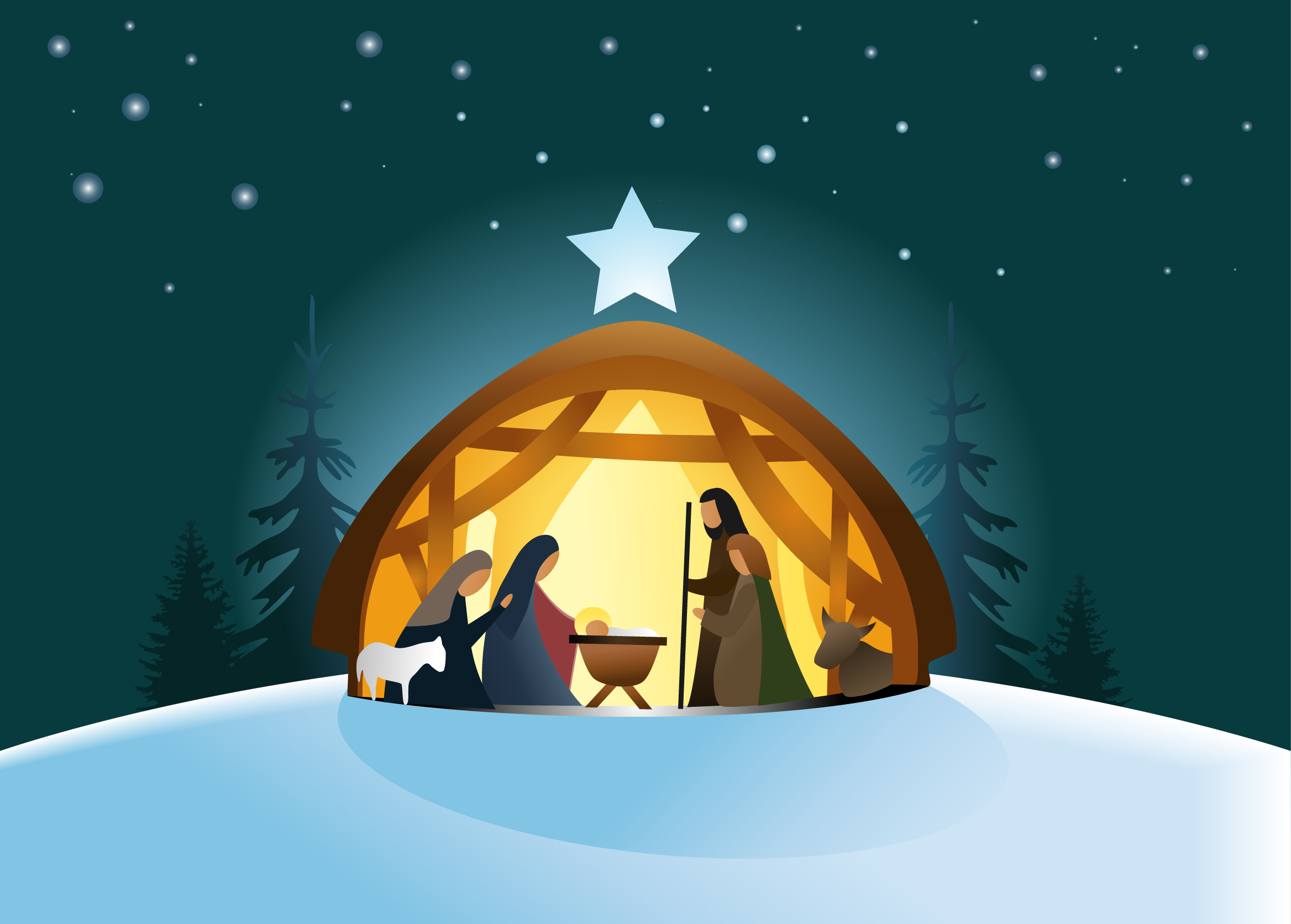 Открытки и картинки с Рождеством Христовым