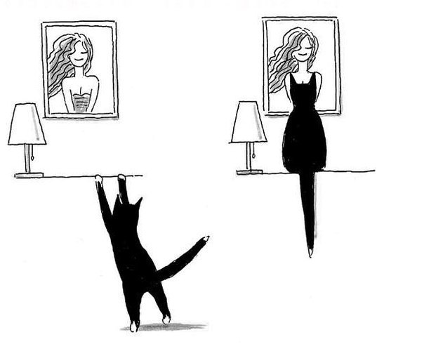 Она давно мечтала стать кошкой