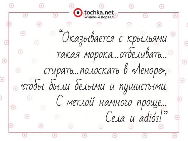 Афоризм от tochka про крылья и метлу