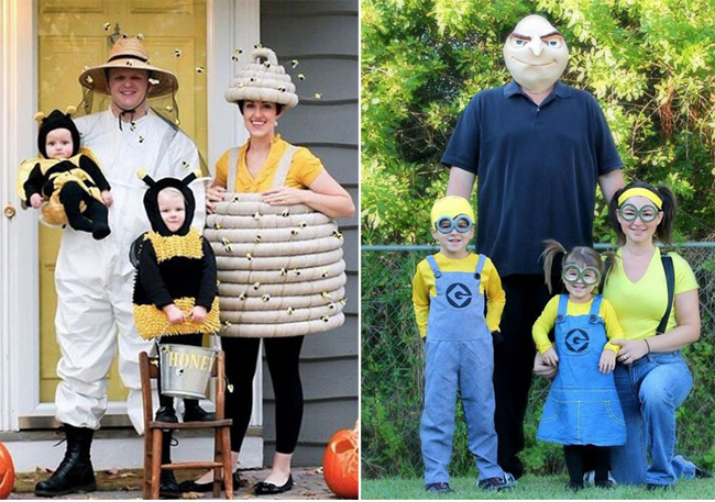 Оригинальные костюмы на Хэллоуин для всей семьи
