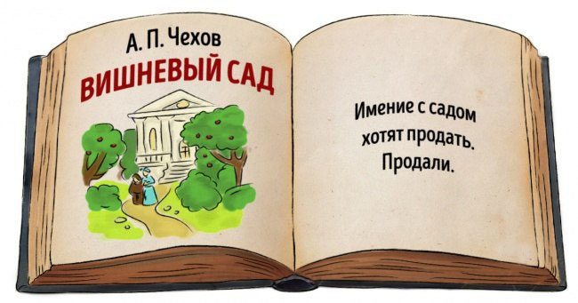 Коротко и ясно. О чем говорится в шедеврах литературы