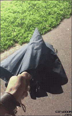 Зонт превращается в волшебную палочку
