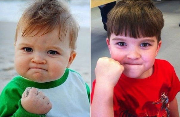 Герои известных мемов сквозь года