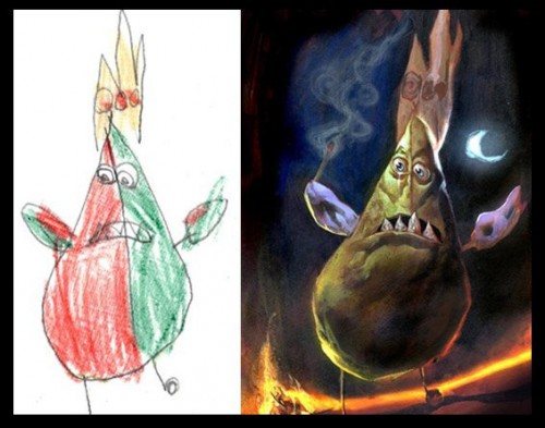 Трешевые детские рисунки