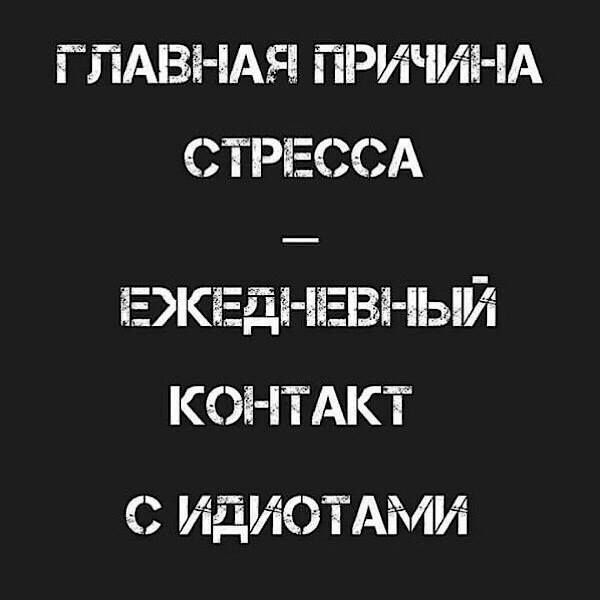 Стресс и идиоты