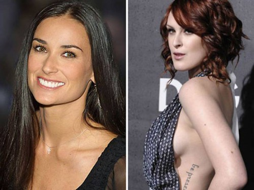 Знаменитые мамочки и дочки